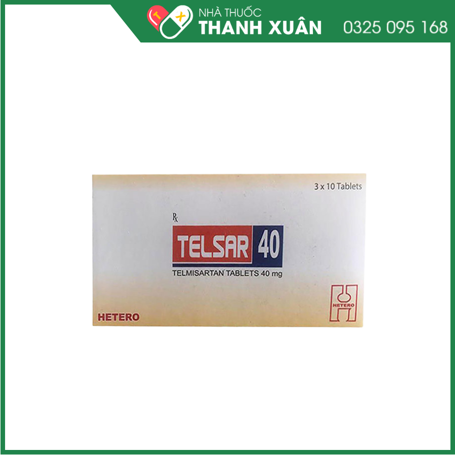 Telsar 40 điều trị tăng huyết áp vô căn